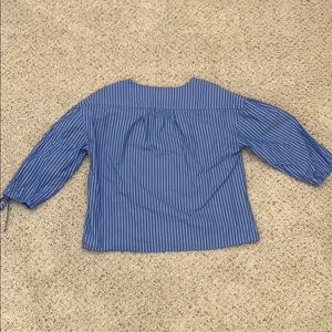 Madewell Tops - Madewell Morningview Stripe Tie Sleeve Shirt Madewell Tops - Madewell Morningview Stripe Tie Sleeve Shirt